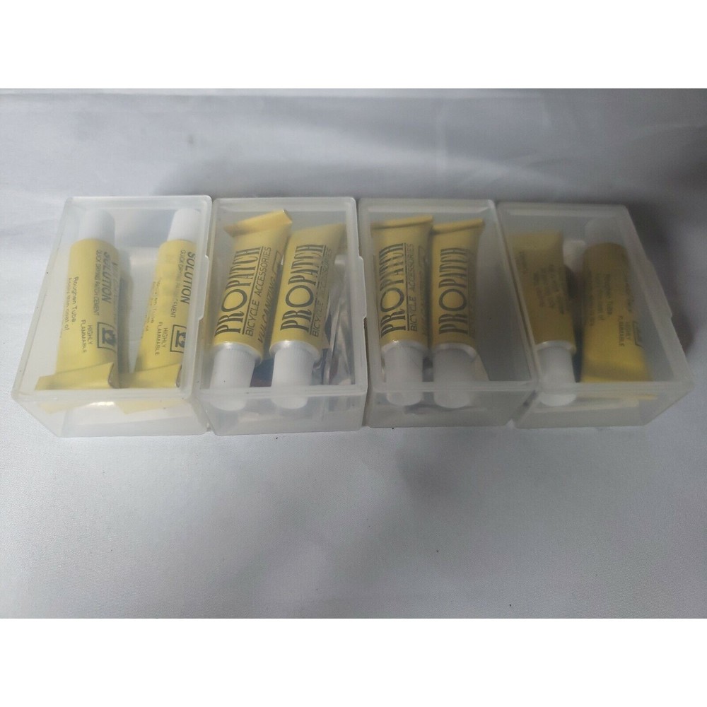 Pro Patch Bicycle Tire Vulcanizing Patch Repair Kit 48 Patches 8 Glues 4 Scuffer